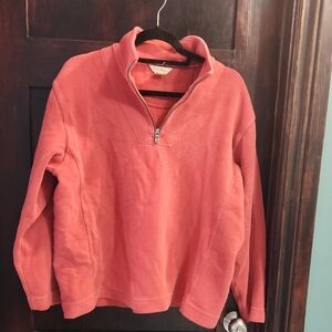 Tommy Bahama Coral 1/4 Zip Sweatshirt
